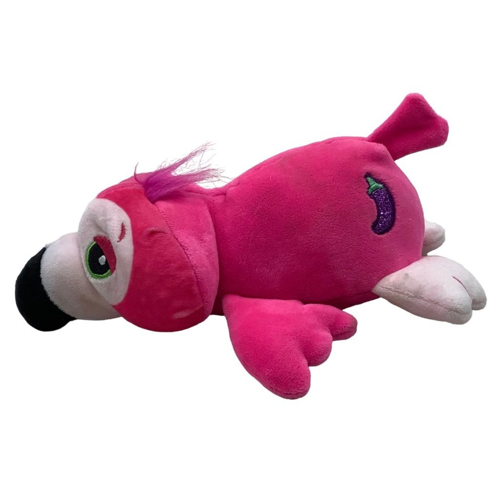 Cutetitos Pink Flamingo Flamingito Bird Lying Down‎ Plush Pellet Stuffed Animal